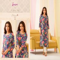 psyna phool 1 rayon print comfortable readymade long kurti