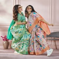 bliss style by rajpath zari based modal silk function wear saree supplier