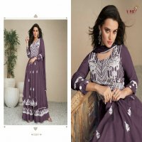 lakhnavi vol 5 dark list by vamika rayon palazzo style fashionable fullstitch 3pcs dress