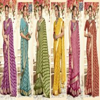 Vallabhi Jivya Wholesale Moss Georgette Ethnic Sarees