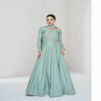 Aashirwad Ekaya Wholesale Premium Silk Gown With Dupatta