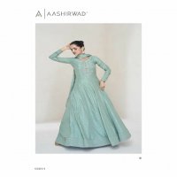 Aashirwad Ekaya Wholesale Premium Silk Gown With Dupatta