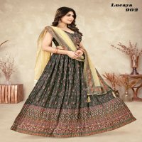 Lucaya Vol-9 Wholesale heavy Chinon Silk Designer Lehengas