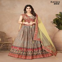 Lucaya Vol-9 Wholesale heavy Chinon Silk Designer Lehengas