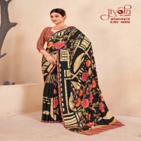 Jivora Highlights Wholesale Premium Crepe Soft Silk Indian Sarees