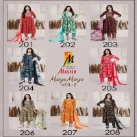 Master Moye Moye Vol-2 Wholesale Rayon Foil Print Kurtis With Pant And Dupatta