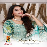 Master Moye Moye Vol-2 Wholesale Rayon Foil Print Kurtis With Pant And Dupatta