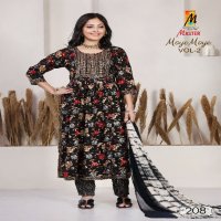 Master Moye Moye Vol-2 Wholesale Rayon Foil Print Kurtis With Pant And Dupatta