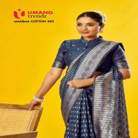 Umang mahima cotton 390 cotton stylish saree with blouse