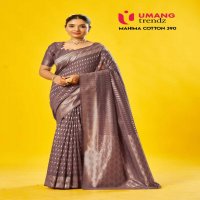 Umang mahima cotton 390 cotton stylish saree with blouse