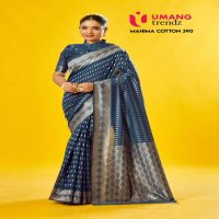 Umang mahima cotton 390 cotton stylish saree with blouse