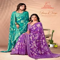 kiyra saree alveera brasso pattern stylish look saree with blouse