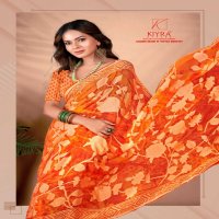 kiyra saree alveera brasso pattern stylish look saree with blouse