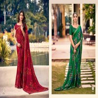 kiyra saree chaliya dyeble border comfortable renial saree wholesaler