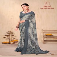 meera bandhej by kiyra saree siroski work print saree