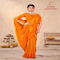 meera bandhej by kiyra saree siroski work print saree