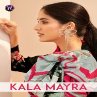 Kala Fashion Kala Mayra Wholesale Pure Muslin Digital With Hand Work Dress Material