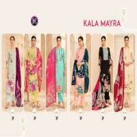 Kala Fashion Kala Mayra Wholesale Pure Muslin Digital With Hand Work Dress Material