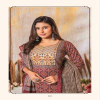 Mayur Ajarakh Vol-3 Wholesale Printed Pure Cotton Neck Embroidery Dress Material