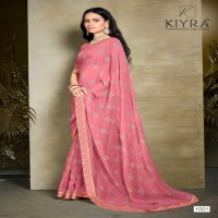 kia by kiyra saree chiffon classic look fancy saree wholesaler