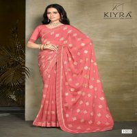 kia by kiyra saree chiffon classic look fancy saree wholesaler