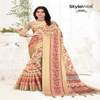 stylewell manushi digital print classic look saree with blouse