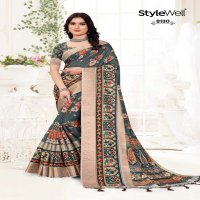 stylewell manushi digital print classic look saree with blouse