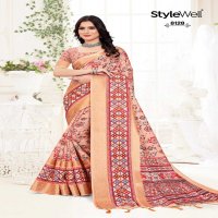 stylewell manushi digital print classic look saree with blouse