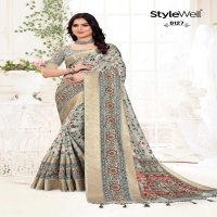 stylewell manushi digital print classic look saree with blouse