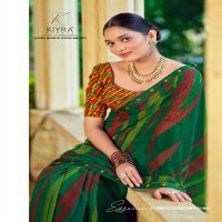 vishnu priya by kiyra saree georgette fancy print saree