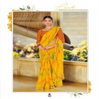 vishnu priya by kiyra saree georgette fancy print saree