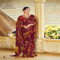 vishnu priya by kiyra saree georgette fancy print saree