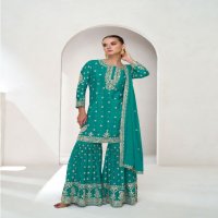 aashirwad creation aaliya chinnon silk readymade party wear suits for women