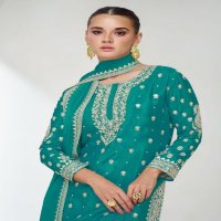 aashirwad creation aaliya chinnon silk readymade party wear suits for women