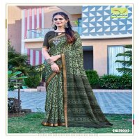 copper silk by seymore printed cotton attractive saree collection