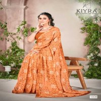 kimora by kiyra sharmili pretty look print saree collection