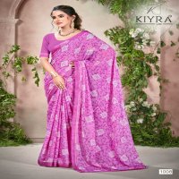 kimora by kiyra sharmili pretty look print saree collection