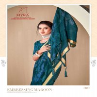 kiyra cosmos vol 2 comfortable dull moss women saree