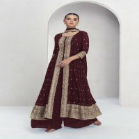 maria by aashirwad creation georgette palazzo style party wear full stitch 3pcs dress