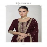 maria by aashirwad creation georgette palazzo style party wear full stitch 3pcs dress