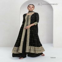 maria by aashirwad creation georgette palazzo style party wear full stitch 3pcs dress