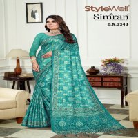 Stylewell Simran Wholesale Digital Print On Kia Butti Ethnic Sarees