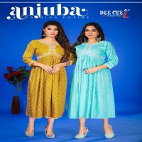 Dee Cee Anjuba Wholesale Long Flared Kurtis Collection