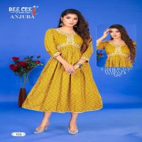 Dee Cee Anjuba Wholesale Long Flared Kurtis Collection