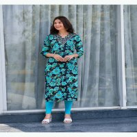 Vaniska Charming Vol-1 Wholesale Heavy Reyon Foil Print Long Kurtis