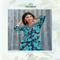Vaniska Charming Vol-1 Wholesale Heavy Reyon Foil Print Long Kurtis