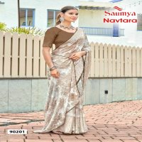 Saumya Navtara Wholesale Moss Chiffon Ethnic Sarees