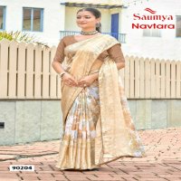 Saumya Navtara Wholesale Moss Chiffon Ethnic Sarees