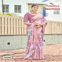 Saumya Navtara Wholesale Moss Chiffon Ethnic Sarees