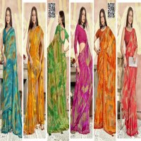 eesha vol 6 by vallabhi prints pretty look georgette print saree